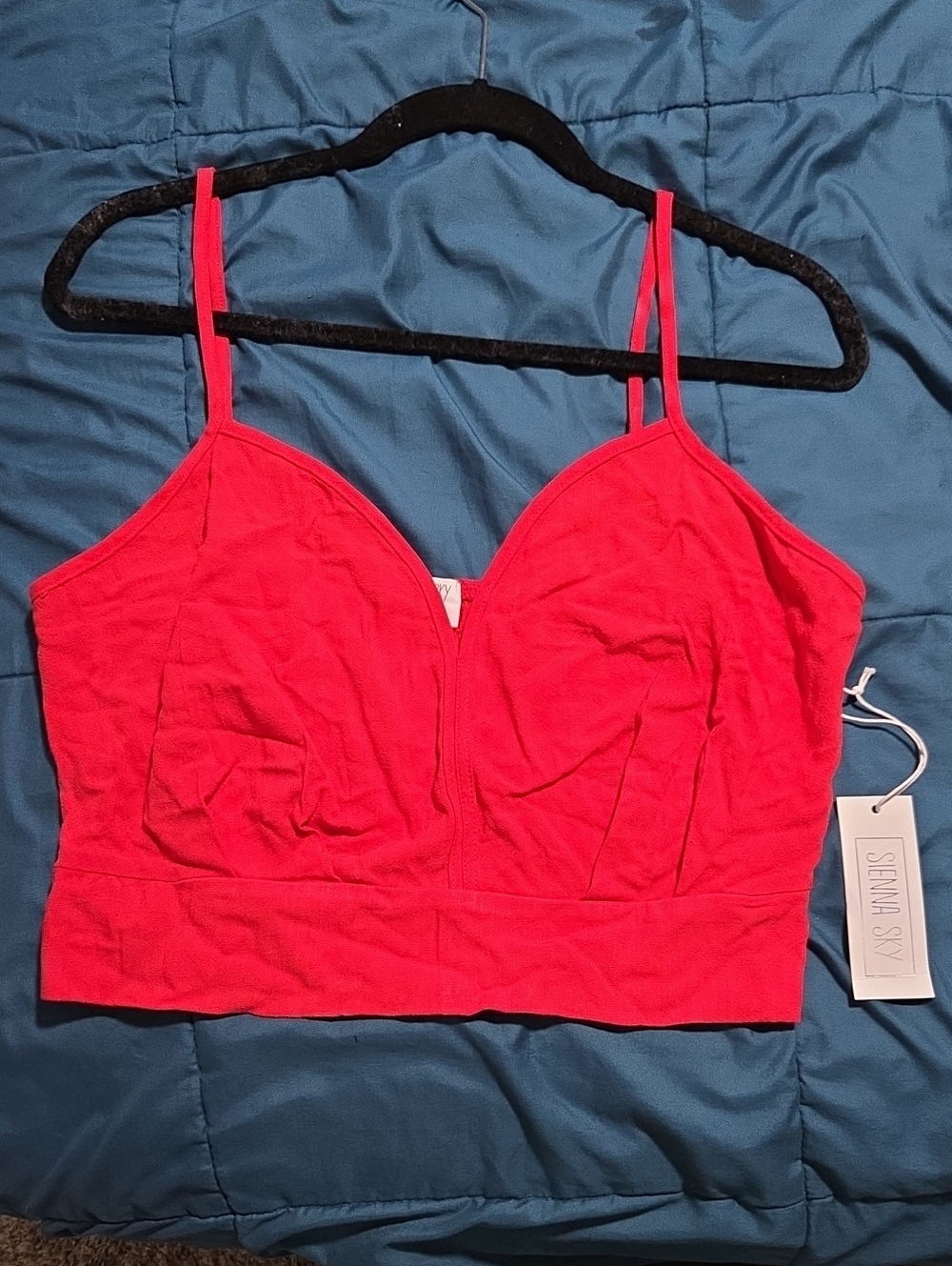 Sienna Sky Red Sweetheart Crop Cami